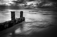 Incoming tide, Climping Beach.