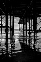 Metallic reflections underneath Bognor Pier.