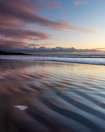 Last light on Harlech Beach.