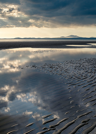 Reflections and Ripples, Harlech Beach.