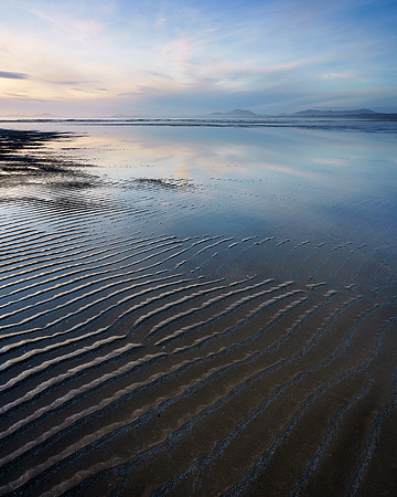 Harlech Beach reflections.