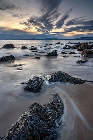 Water's edge, Llandanwg Beach, Gwynned.