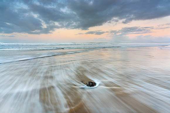 Tidal flows, Harlech Beach.
