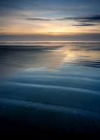 Tones of Gold and Blue, Harlech Beach.