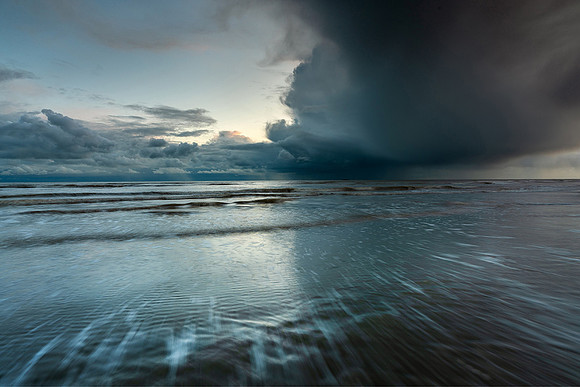 Storm passing over.