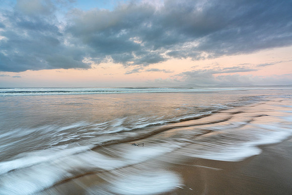 Christmas morning, Harlech Beach.