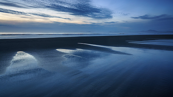Playing with abstraction, Harlech Beach.