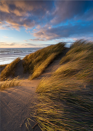 Last light, Harlech Beach.