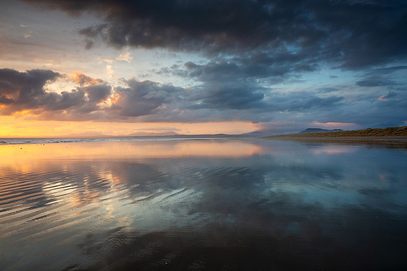 Spectacular light, Harlech Beach.