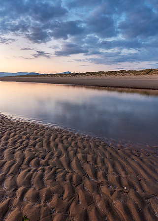 Ripples and Clouds, Harlech Beach.
