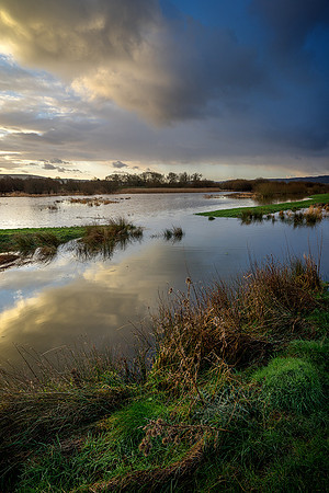 Winter floods on Waltham Brooks.